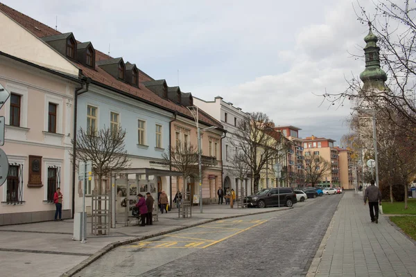 Zvolen Eslováquia Novembro 2019 Rua Cidade Velha Zvolen — Fotografia de Stock