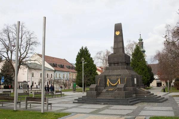 Zvolen Словаччина Листопада 2019 Пам Ятник Загиблим Солдатам Радянської Армії — стокове фото