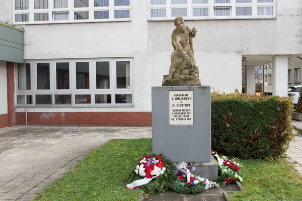 Зволен Словакия Ноября 2019 Года Памятник Генералам Йон Голиану Рудольфу — стоковое фото