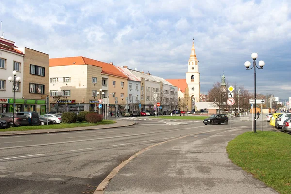 Zvolen Słowacja Listopada 2019 Ulica Zvolen Old Town — Zdjęcie stockowe