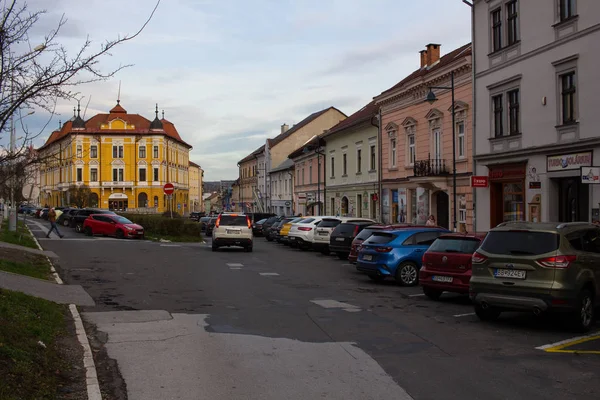 Banska Bystrica Slowakije November 2019 Dolna Straat Het Oude Centrum — Stockfoto