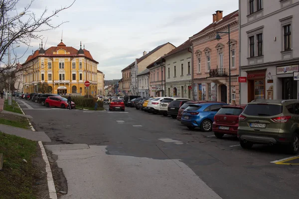 Banska Bystrica Slovakya Kasım 2019 Dolna Caddesi Banska Bystrica — Stok fotoğraf