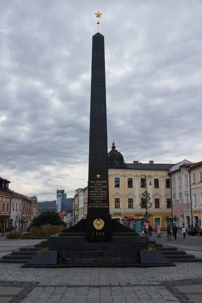 Banská Bystrica Slovensko Listopadu 2019 Památník Padlým Vojákům Sovětské Armády — Stock fotografie