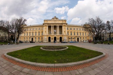 Lviv, Ukrayna - 21 Mart 2017: Ivan Franko Lviv Ulusal Üniversitesi