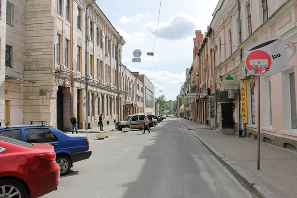 Kropyvnytskyi Ucrânia Abril 2017 Edifício Antigo Centro Histórico Cidade — Fotografia de Stock