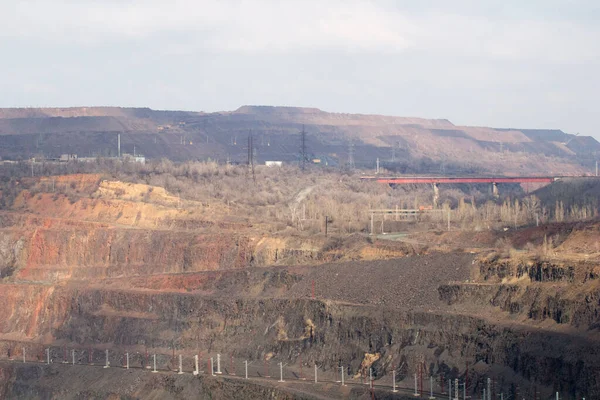 Bergbau Tagebau Der Yugok Mining Concentrating Plant Kryvyi Rih — Stockfoto