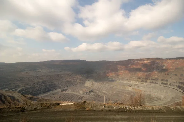 Mining Open Pit Mine Yugok Mining Concentrating Plant Kryvyi Rih — Stock Photo, Image