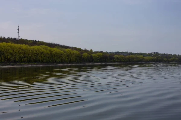 Svitlovodsk Ukraine April 2019 Seafront Dnipro River Svitlovodsk Kirovograd Region — 스톡 사진