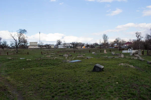 Smila Ukraine March 2020 Jewish Cemetery — Stock Photo, Image