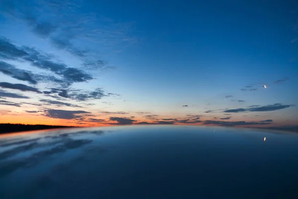 Zonsondergang Zee Stockfoto