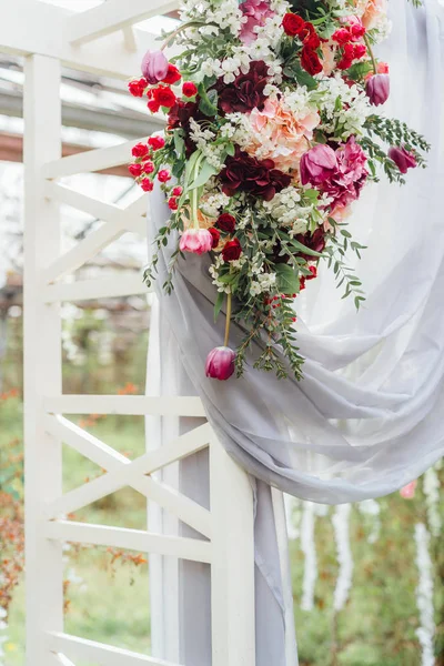 Belas Flores Primavera Para Decoração Casamento — Fotografia de Stock