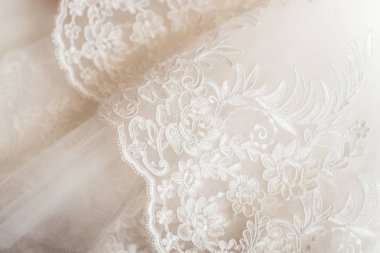 güzel düğün elbisesi ayrıntıları yakın çekim fotoğraf