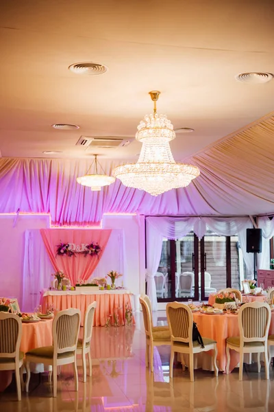 Hermosas Flores Primavera Para Decoración Boda Con Letras — Foto de Stock