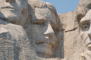 Theodore Roosevelt in Mount Rushmore National Memorial - South Dakota clipart