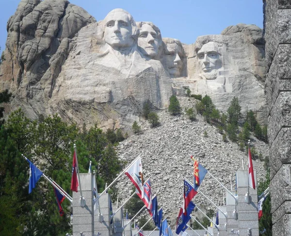 Icónicos Símbolos Monumento Nacional Mount Rushmore Dakota Del Sur —  Fotos de Stock