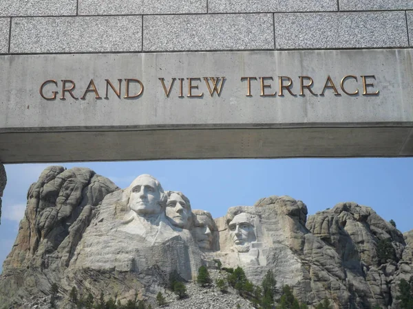 Grand View Terrace Mount Rushmore National Memorial Dakota Del Sur — Foto de Stock