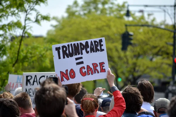 Manifestation du président Trump . Photos De Stock Libres De Droits