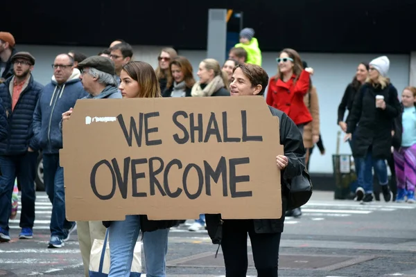 Women's March in New York City — Stock Photo, Image