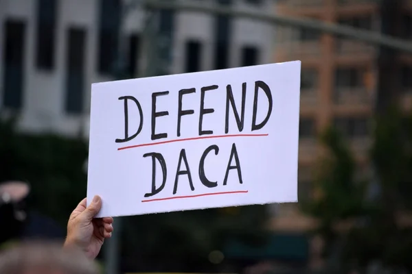 DACA repeal protest 图库照片
