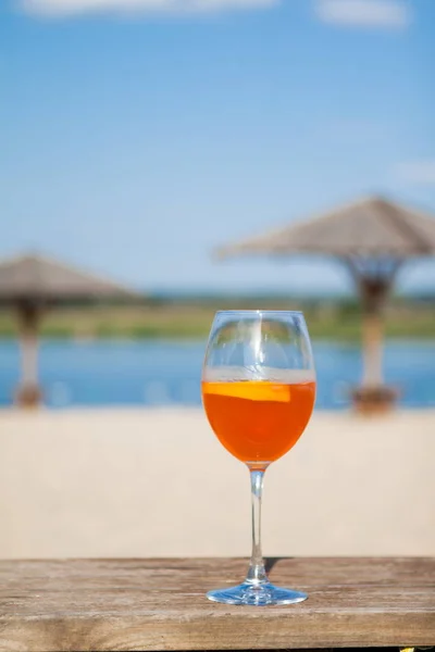 Bevanda alcolica arancione rossa — Foto Stock