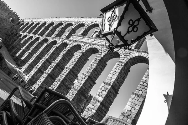 Detalhe Segovia Aqueduto Espanha — Fotografia de Stock