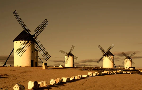 Campo de Criptana Mills, Ciudad Real. İspanya