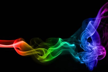 Smoke of colors. Creative effects isolated clipart
