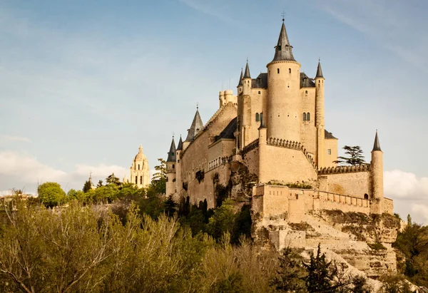 Alczar de Segovia, Monumento del Patrimonio Mundial. Antigua fortaleza y castillo ortaçağ. Punto de inters y referencia para el turismo. En Segovia, Castilla y Len, Espaa.