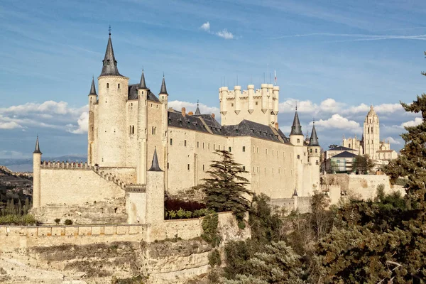 Alczar Segovia Monumento Del Patrimonio Mundial Antigua Fortaleza Castillo Középkori — Stock Fotó
