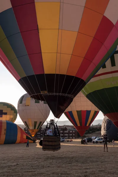 Castilla Leon Daki Segovia Şehrinde Havadan Balon Festivali Spanya Arkadaşlarınla — Stok fotoğraf