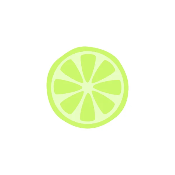 Lime lemon vector in flat style design. Vector illustration. — Stock Vector