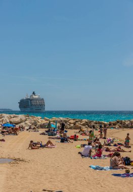 Fransa 'da Cannes' da tipik bir manzara