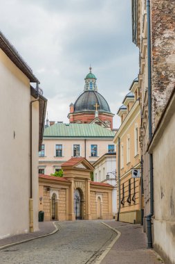 Polonya 'da Krakow' da tipik bir manzara