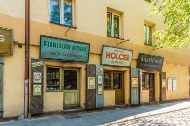 Polonya 'da Krakow' da tipik bir manzara