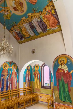 Kıbrıs 'taki Cape Greco' da tipik bir manzara