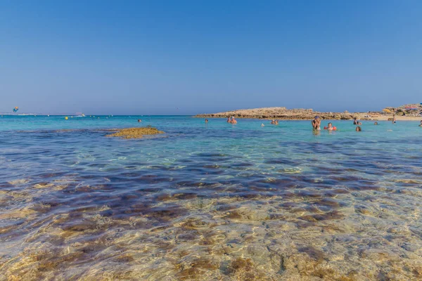 Egy tipikus kilátás Cape Greco Cipruson — Stock Fotó