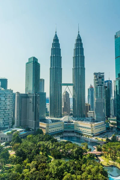 Petronas Zwillingstürme in Kuala Lumpur — Stockfoto