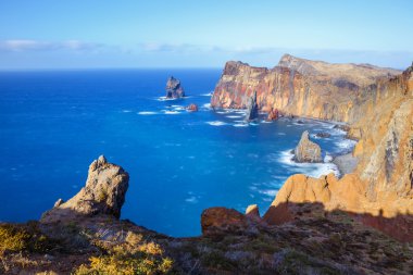 uçurumlar, Ponta de Sao Lourenco, Madeira, Portekiz
