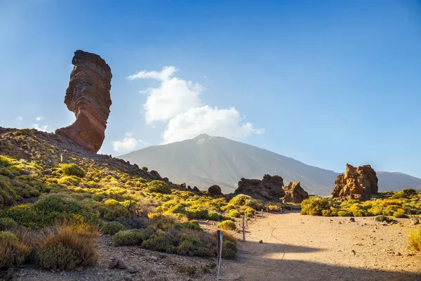 Roques de Garcia och El Teide vulkanen, Teneriffa, Spanien — Stockfoto