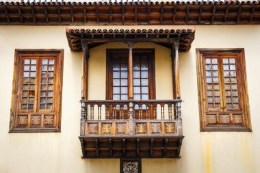 La Orotava tarihi merkezi şehrin Tenerife Adası, İspanya