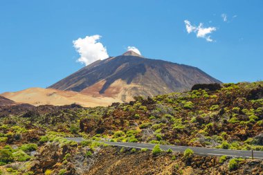 Görünümünü El Teide yanardağı Tenerife, Kanarya Adaları, İspanya 
