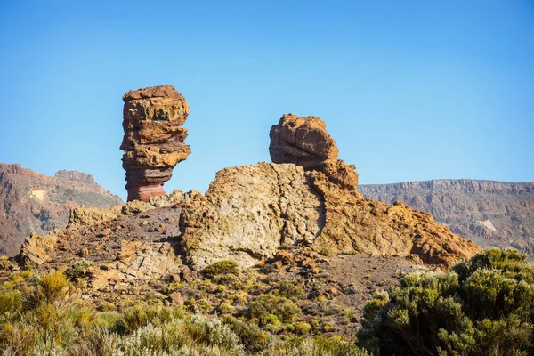 Roques de Garcia ve El Teide yanardağı, Tenerife Adası, İspanya