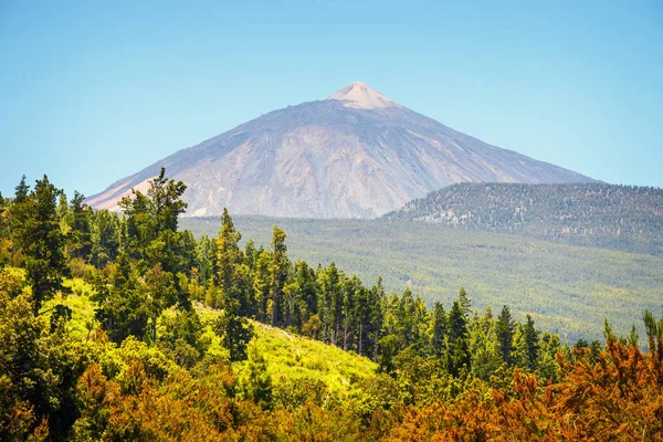 Utsikt över El Teide vulkanen i Teneriffa, Kanarieöarna, Spanien — Stockfoto