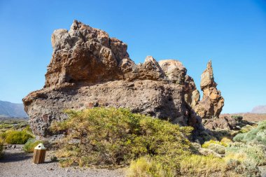 Roques de Garcia ve El Teide yanardağı, Tenerife Adası, İspanya