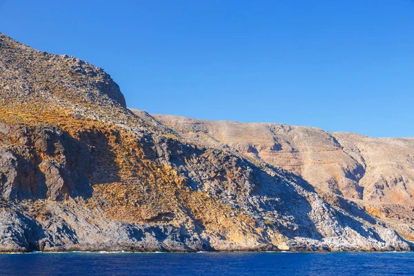 Södra kusten av Kreta nära Agia Roumeli, Grekland — Stockfoto