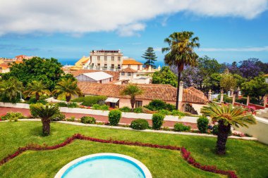 La Orotava kasaba, Tenerife, Kanarya Adaları'nda Botanik Bahçesi