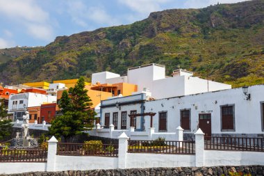 Sokak Garachico şehir adada Tenerife, Kanarya, İspanya