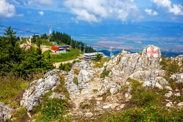 View from Postavarul Massif, Poiana Brasov, Romania — Stock Photo, Image