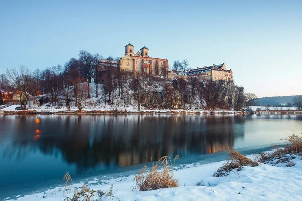 Bencés kolostor Tyniec közelében Krakkó, Lengyelország — Stock Fotó