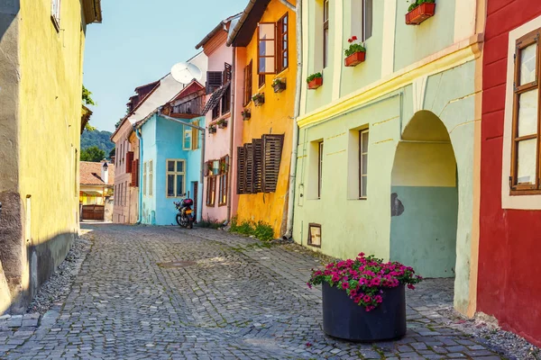 Historic town Sighisoara, Romania. City in which was born Vlad Tepes, Dracula — Stock Photo, Image